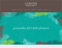 Tablet Screenshot of cabanaworkshop.com